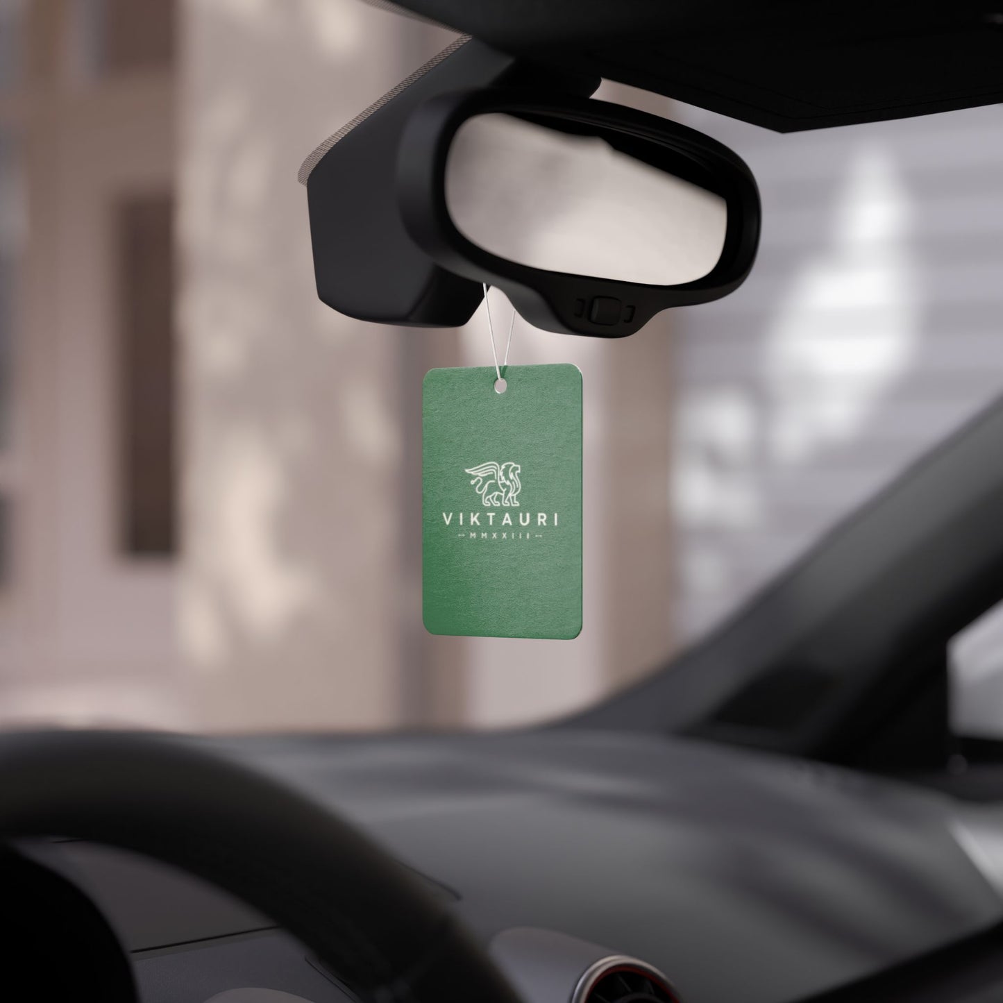 VIKTAURI Premium Car Air Freshener - Eco-Friendly Green Scent Marker