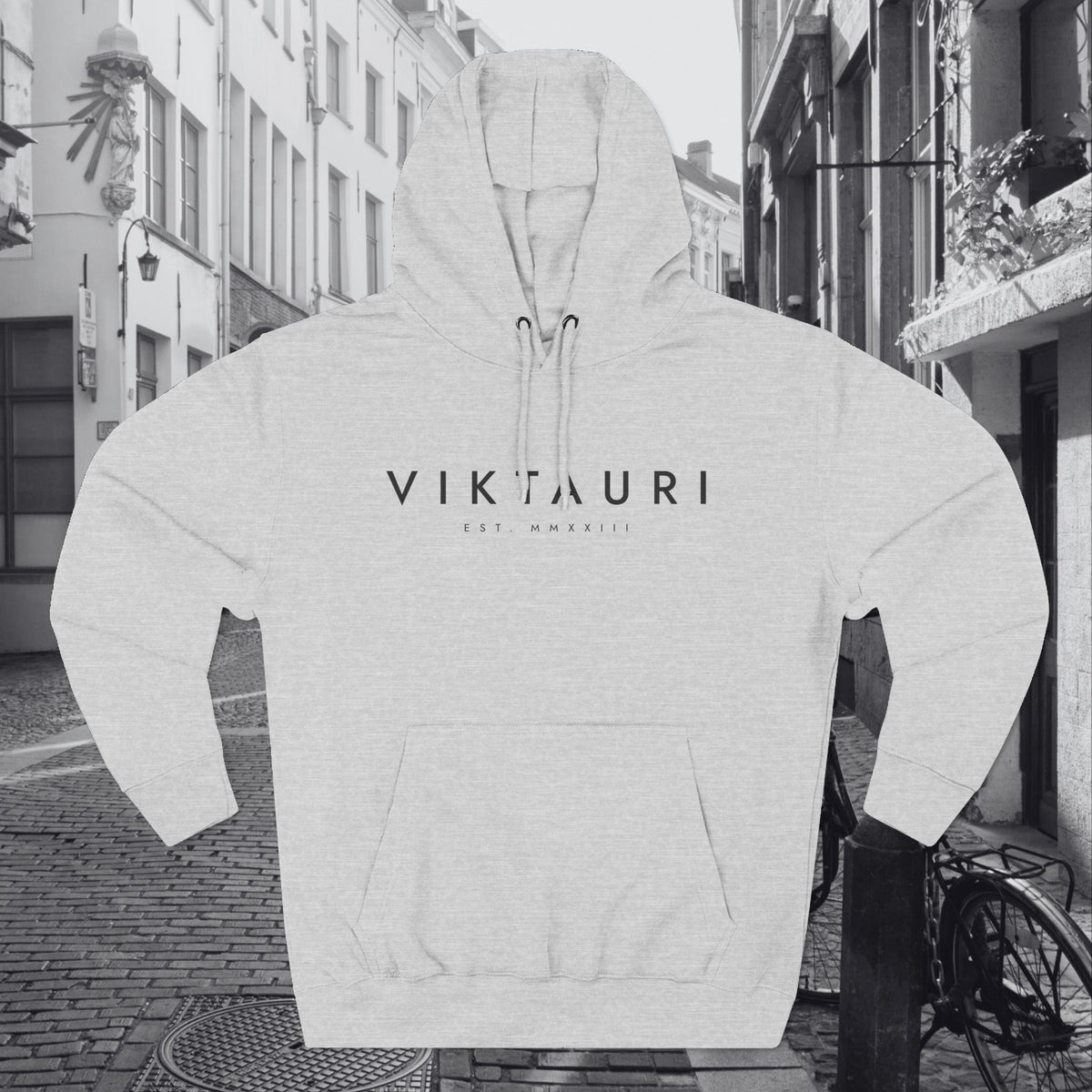 VIKTAURI Est. MMXXIII Hoodie | Minimalist Luxury Pullover |