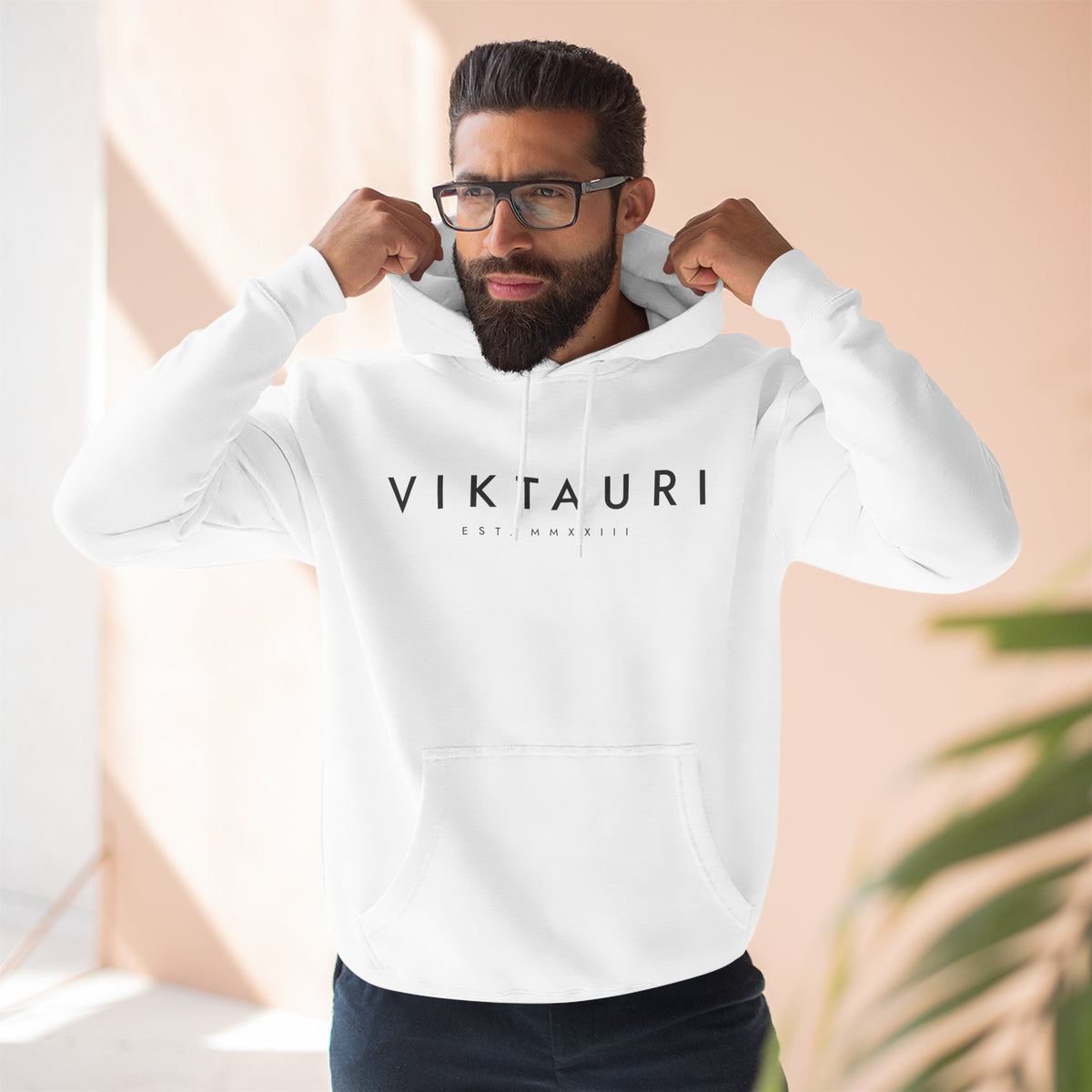 VIKTAURI Est. MMXXIII Hoodie | Minimalist Luxury Pullover |