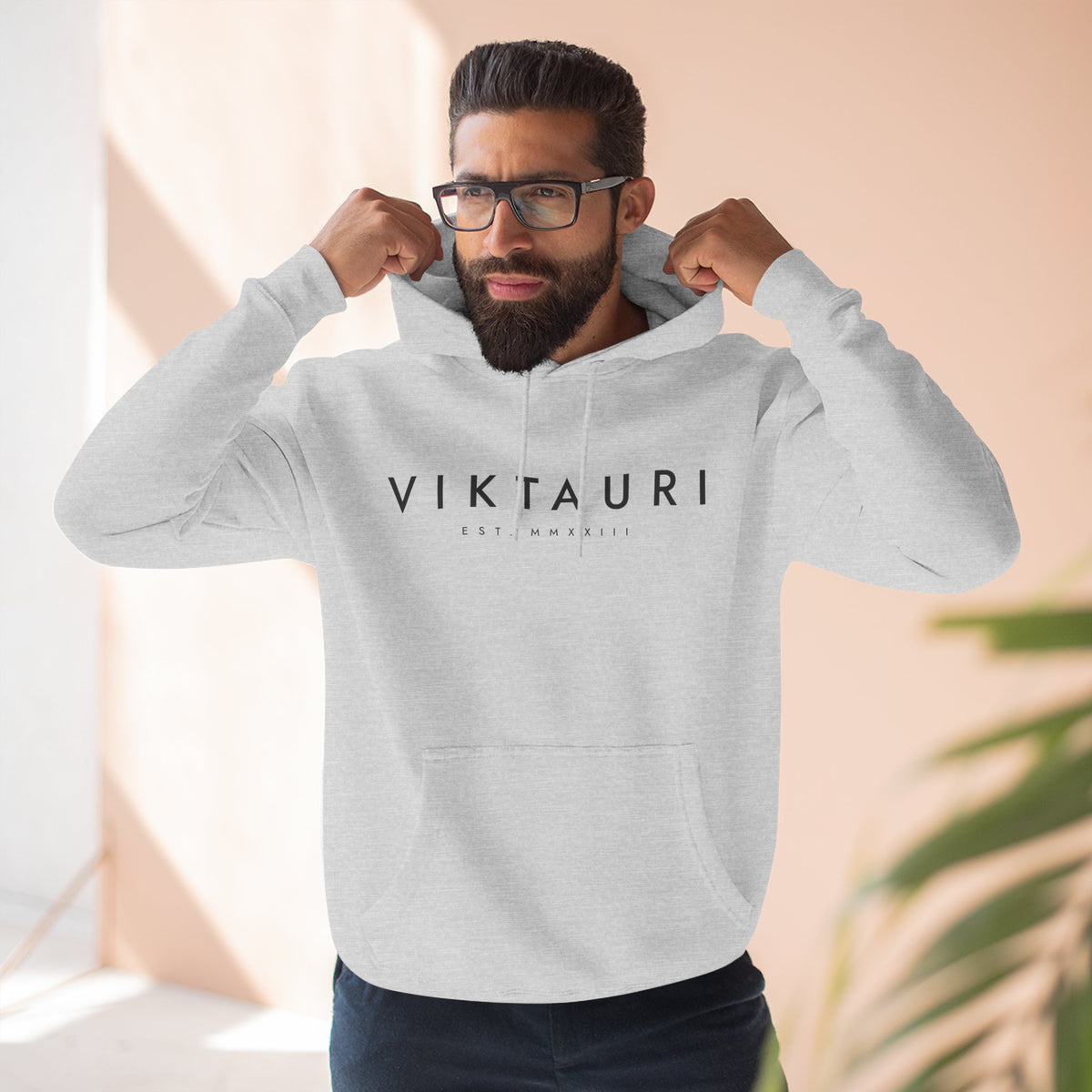 VIKTAURI Est. MMXXIII Hoodie | Minimalist Luxury Pullover |