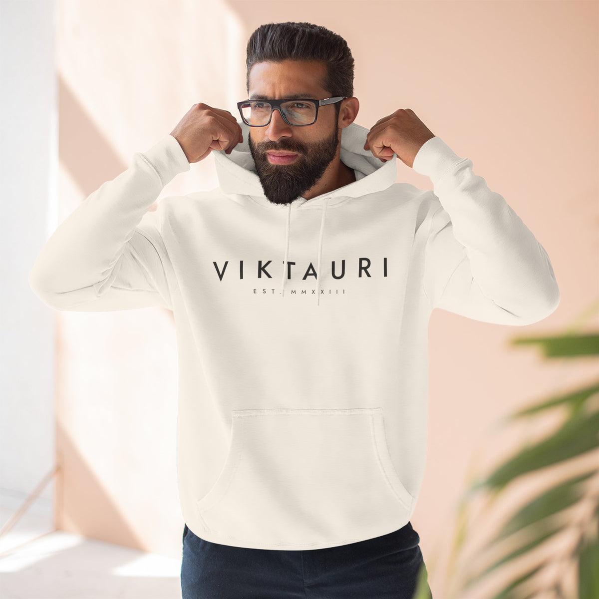 VIKTAURI Est. MMXXIII Hoodie | Minimalist Luxury Pullover |