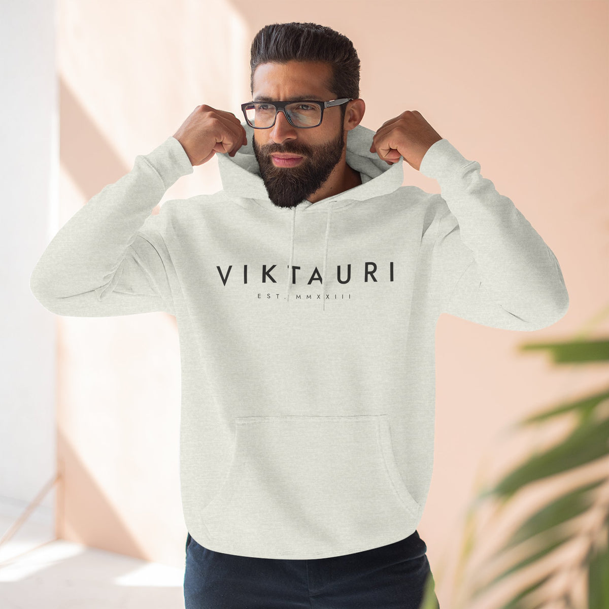 VIKTAURI Est. MMXXIII Hoodie | Minimalist Luxury Pullover |